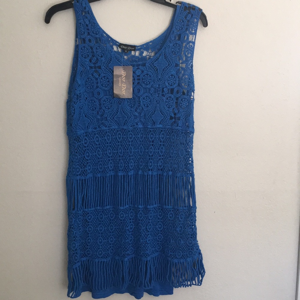 Dor Dor Couture Ladies lace dress,NWT, M